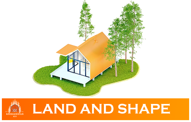 land and shape